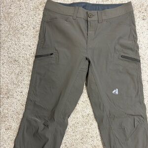Eddie Bauer 34x34 Gray Cargo Pants with Articulated Knees